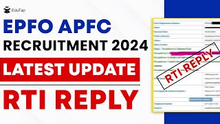 🔴UPSC APFC Exam Notification 2024  EPFO APFC Recruitment and Vacancies Latest Update [upl. by Dnilazor394]