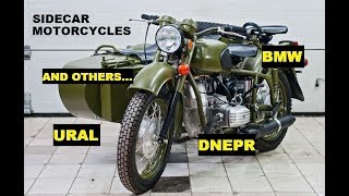 Sidecar Motorcycles Ural vs BMW vs HarleyDavidson vs Dnepr Which one is the best [upl. by Ahseila]