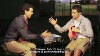 Rafa Nadal meets Cristiano Ronaldo [upl. by Leuqram]