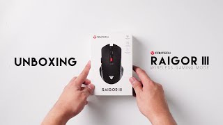 UNBOXING Wireless Gaming Mouse  Fantech RAIGOR III WG12 [upl. by Pren]