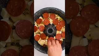 EASY PullApart Pizza Bread Fun amp Cheesy Party Food FULL RECIPE in Comments [upl. by Ahasuerus]