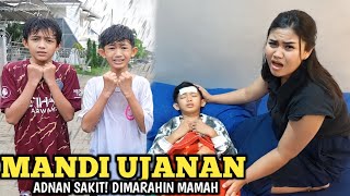 ADNAN MANDI UJANAN DIMARAHIN MAMAH SAMPE SAKIT [upl. by Leotie]