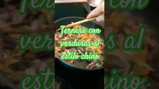 TERNERA🥩CON VERDURAS 🥬🥕ESTILO CHINO 🥦RECETA MUY FÁCIL [upl. by Akimehs]