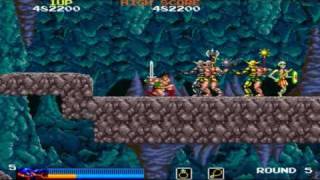 Rastan Saga Round 5 1987 Taito Mame Retro Arcade Games [upl. by Nasar697]