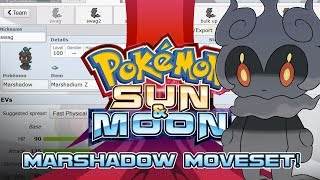 Marshadow Moveset Guide How to use Marshadow Pokemon Sun and Moon w PokeaimMD [upl. by Ysset]