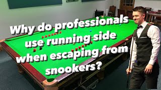 Why do players use running side escaping from snookers [upl. by Piderit]