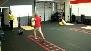 Team CrossFit  CrossFit Kids fun warm up [upl. by Eey]