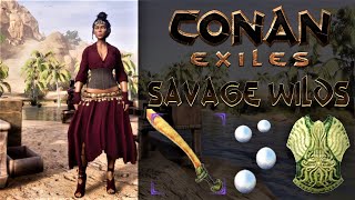 Get Early Ingame Legendary Sword amp Shield For Pearls  Savage Wilds Map Mod  CONAN EXILES PC [upl. by Christiansen]