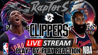 TORONTO RAPTORS VS LOS ANGELES CLIPPERS  LIVE PLAYBYPLAY REACTION [upl. by Erreip]