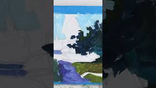 Painting a Vibrant Landscape with Gouache [upl. by Anastatius795]