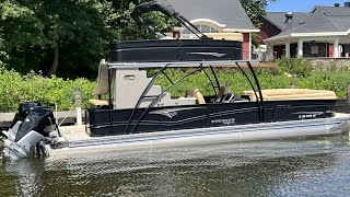 2024 Premier 330 Escalante DoubleDecker PTX Tritoon  Ready For Test Drives at MarineMax Nisswa [upl. by Vaenfila263]