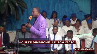 EV CLAUDE KABUNDI WALESA  DIRECT CULTE DIMANCHE LE 26012020 [upl. by Hterrag]