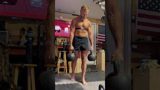 64KG Split Stance Deadlift fitnessover40 fitnessmotivation legworkout kettlebellworkout homegym [upl. by Allis675]