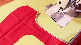 How to make thread piping in a non lining blouse [upl. by Landy886]