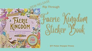 NEW RELEASE FLIP THROUGH ‼️ Faerie Kingdom Sticker Book By Peter Pauper Press Journaling [upl. by Marshall]