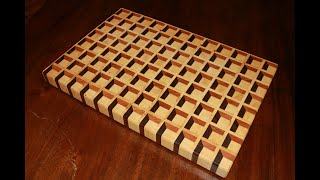 Making Incredible 3D End grain Cutting Board Tutorial [upl. by Ennayd85]