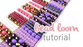 Beading on a Loom  Beginners Bead Weaving [upl. by Cerelia]