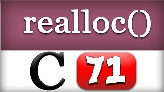 realloc Function in C programming Language Video Tutorial [upl. by Marx556]