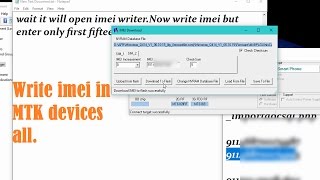 How to Write imei in MTK devices all [upl. by Monahan304]