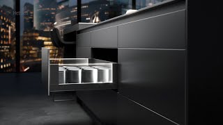 AvanTech YOU drawer system with light  Hettich [upl. by Subocaj838]