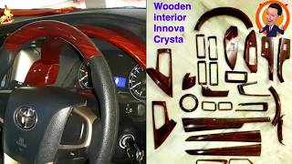 Innova Crysta Interior Dashboard Wooden Kit Contact Num 9666162471  7013722681 [upl. by Ludovika]