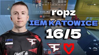 CS2 POV FaZe ropz 165 vs MOUZ Nuke IEM Katowice 2024 Semifinal [upl. by Nikolai]