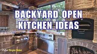 Creative Backyard Open Kitchen Designs Cook and Entertain Outdoors Modern Open Kitchen Design [upl. by Ynaiffit335]