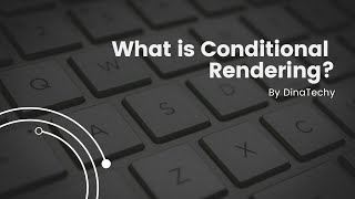 What is Conditional Rendering  Tamil  React JS  DinaTechy [upl. by Langelo]