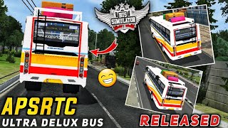 download APSRTC ULTRA DELUX BUS MOD for bus simulator indonesia  BUSSID V43  bussidmods [upl. by Anavoj]