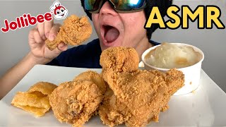 JOLLIBEE CHICKEN ASMR MUKBANG  THE ONE THAT EATS JOLLIBEE No Talking [upl. by Alisha]