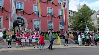 Wiesenfest Klamitz 2022 Auftakt vor dem Rathaus [upl. by Frech515]