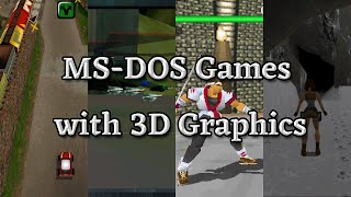 MSDOS Games with 3D Graphics HD60fps [upl. by Inattyrb]