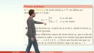 Calcul formel  partie 2  structures de contrôle avec Sage [upl. by Airetak707]