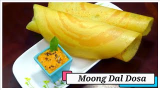 Moong Dal Dosa  Instant Moong Dal dosa recipe  How to make Moong dal Dosa  Pesarattu recipe [upl. by Leirea995]