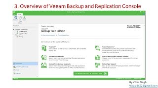 Veeam Advance Training  3  Overview of Veeam Backup and Replication Console [upl. by Micco]