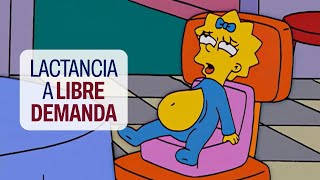 LACTANCIA A LIBRE DEMANDA LOS SIMPSON  Paternidad  Crianza con apego  conciencia March Maggie [upl. by Eenafit]