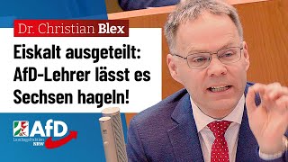 AfDLehrer lässt Sechsen auf Altparteien hageln – Dr Christian Blex AfD [upl. by Anai295]