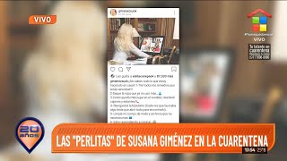 Intrusos  Las quotperlitasquot de Susana Giménez en la cuarentena Aprendió a cocinar y ordena su casa [upl. by Bernadina936]