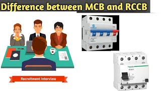 Difference between MCB and RCCB MCB MCCB RCCB [upl. by Merle]