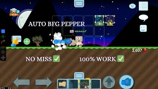 AUTO BFG PEPPER GROWTOPIA   AUTO CLICKER TERBARU 2024 [upl. by Lytsyrk]