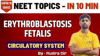 NEET 2024  NEET TOPICS IN 10 MIN  BLOOD GROUP  ERYTHROBLASTOSIS FETALIS  BY RUDRA SIR [upl. by Cailly359]