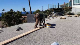 Flat Roof Repair  Leaks at The Edges  Tongue and Groove Eave Board Repair [upl. by Nyladnar]