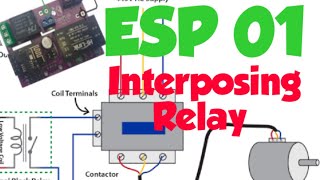 INTERPOSING RELAY  ESP01 ANGKAT BEBAN LISTRIK DENGAN AMPERE BESAR [upl. by Adao]