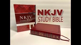 NKJV Study Bible Review 3rd Edition Crimson Leathersoft [upl. by Ittap33]