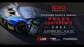 LIVE  SRO MOTORSPORTS GROUP ANNUAL PRESS CONFERENCE 2021 [upl. by Ogait]