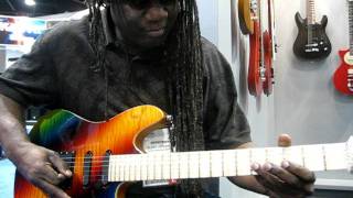 NAMM 2012WarwickFramus Reggie Wooten shreds on his new Custom Framus guitar [upl. by Jahn]