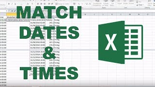 How to match up data with different dates and times in excel [upl. by Gottuard]