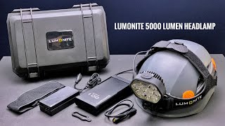 Lumonite REDICULOUS 5000 Lumen Leader Headlamp  Review [upl. by Smada]