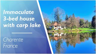 Absolutely beautiful location for this immaculate 3bed house with carp lake and 34ha  A27941TSM16 [upl. by Polinski776]