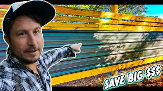 CHEAPERFASTER BETTER FENCE Try THIS DIY Custom Fence Build [upl. by Drarehs986]